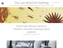 Tablet Screenshot of lastwordonnothing.com